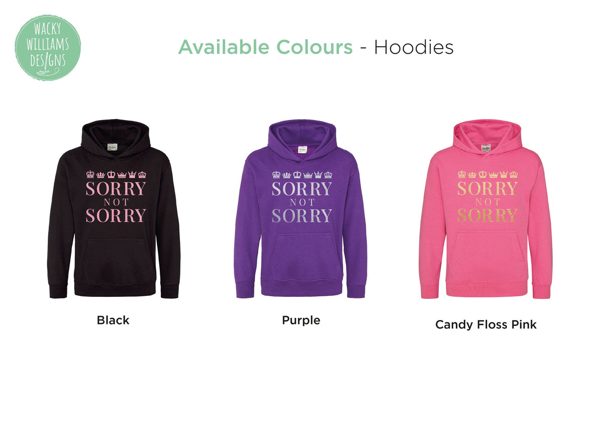 SIX Musical Hoodie - Glitter Sorry Not Sorry - Musical Theatre