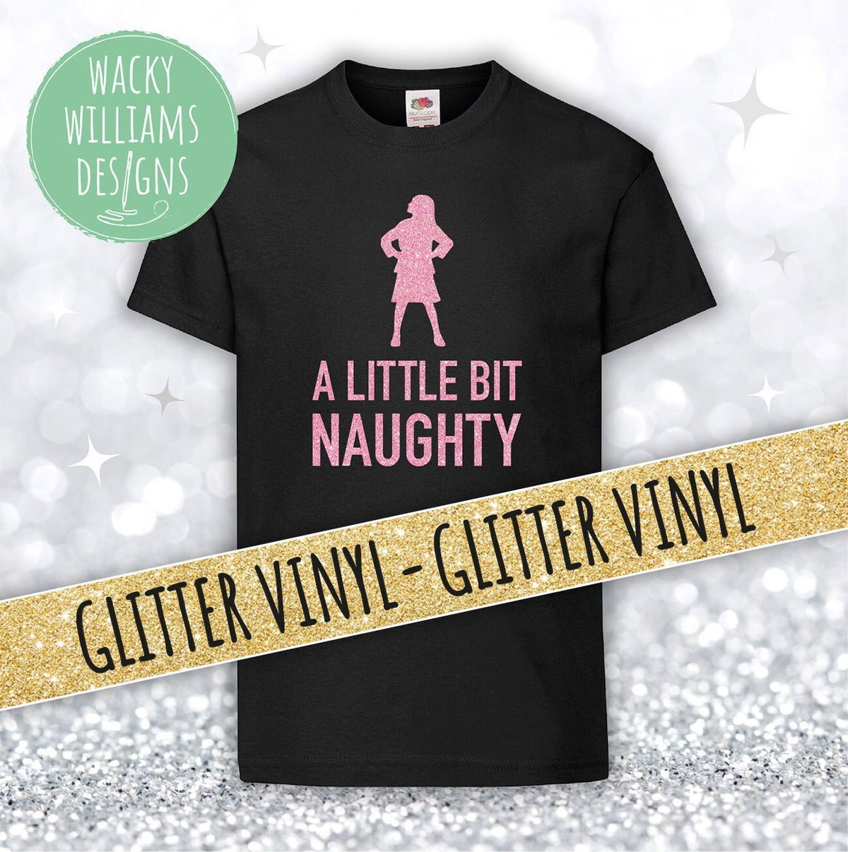 MATILDA t-shirt, Glitter Little bit naughty