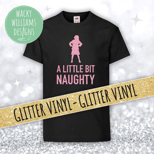 MATILDA t-shirt, Glitter Little bit naughty