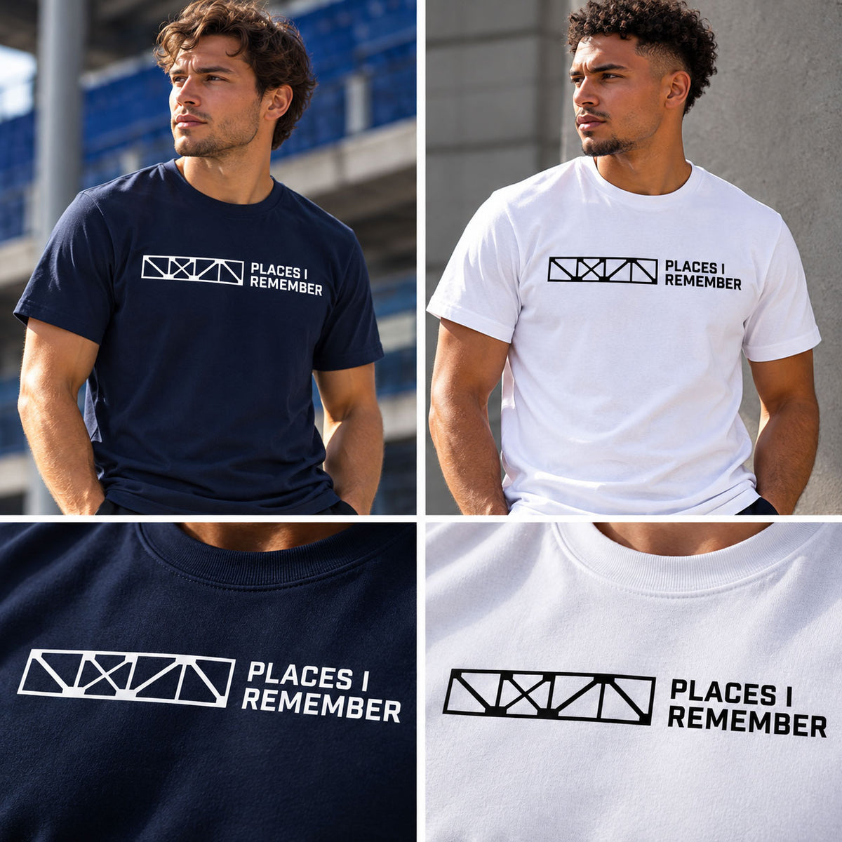 Places I Remember t-shirt - Archibald Leitch stadium-inspired graphic