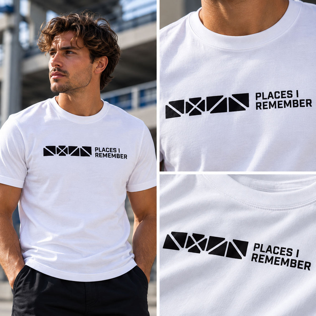 Places I Remember t-shirt - Archibald Leitch stadium-inspired graphic