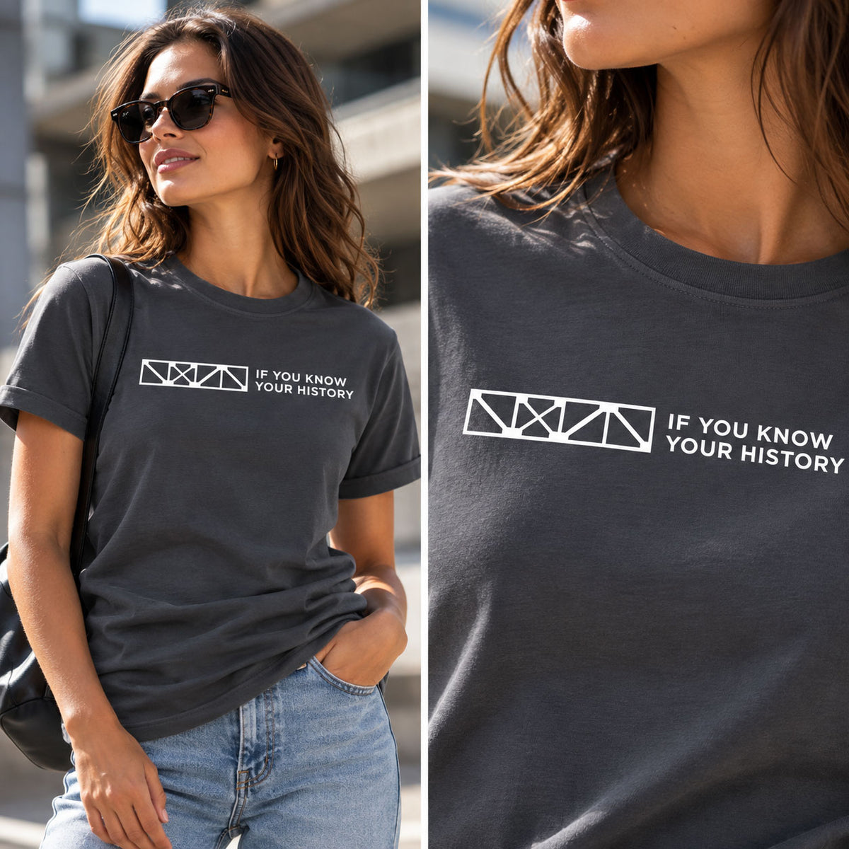 If You Know Your History t-shirt - Archibald Leitch stadium-inspired graphic