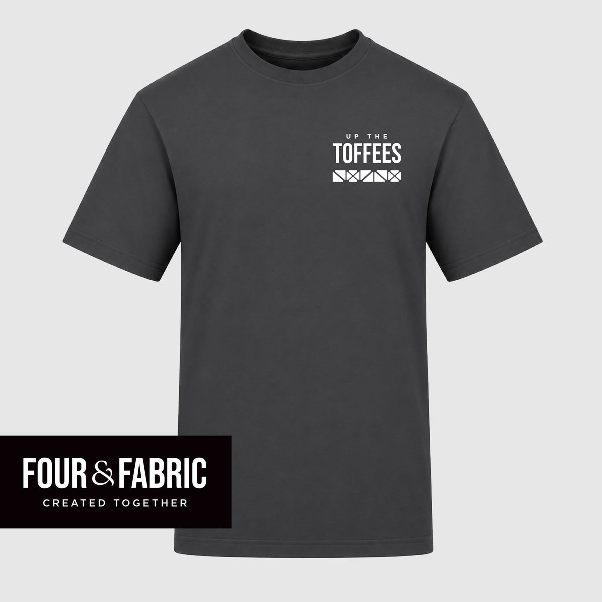 Up The Toffees t-shirt - Archibald Leitch stadium-inspired graphic