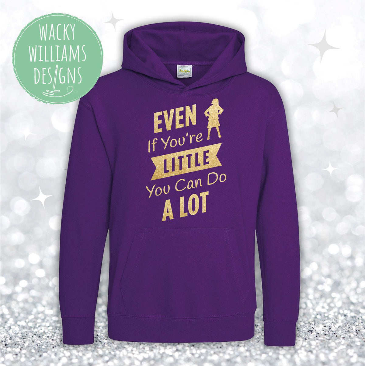 MATILDA HOODIE, Glitter Even if you're little you can do a lot