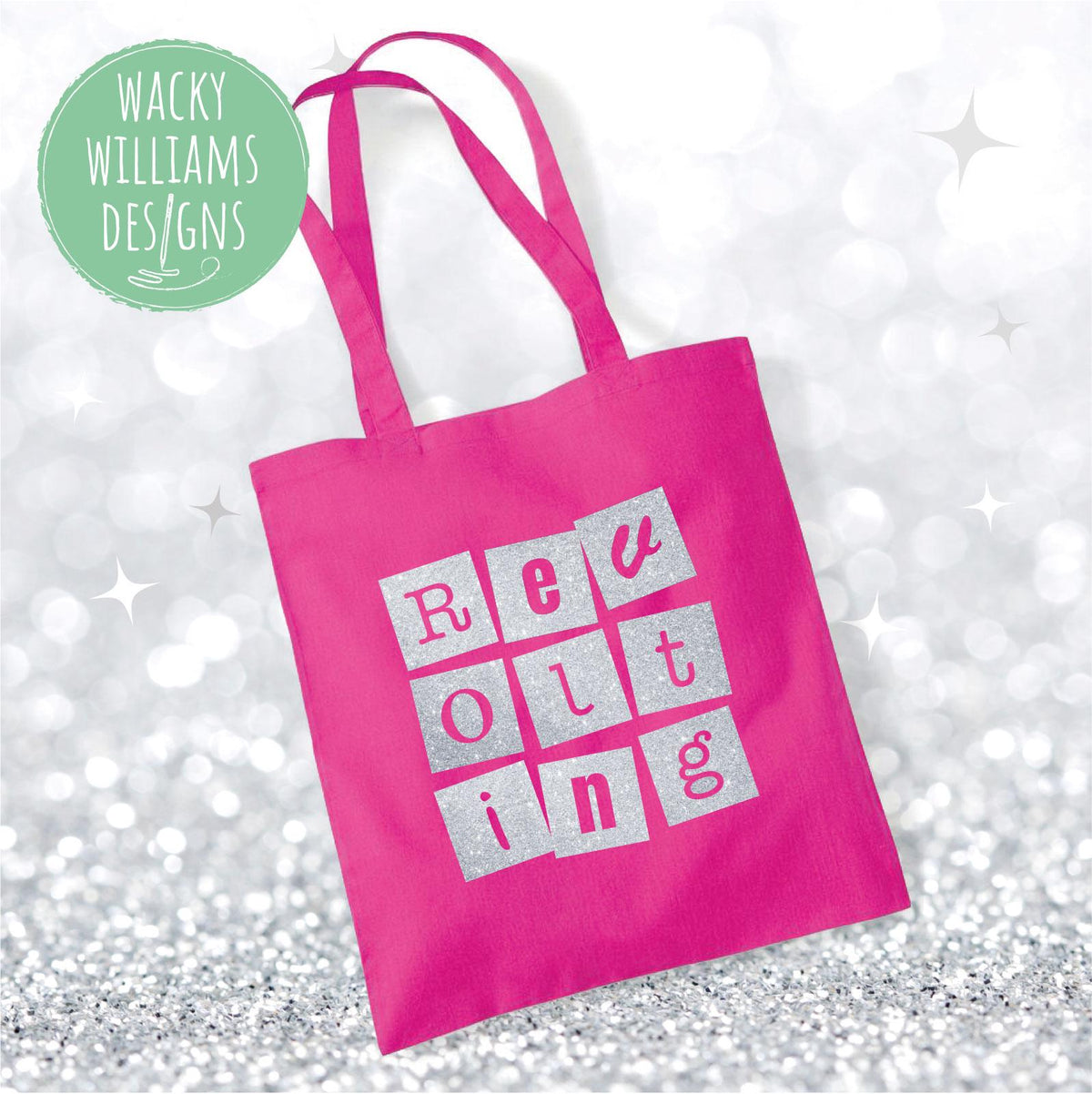 Matilda Slogan Tote Bag: Revolting Cotton Shopping Bag