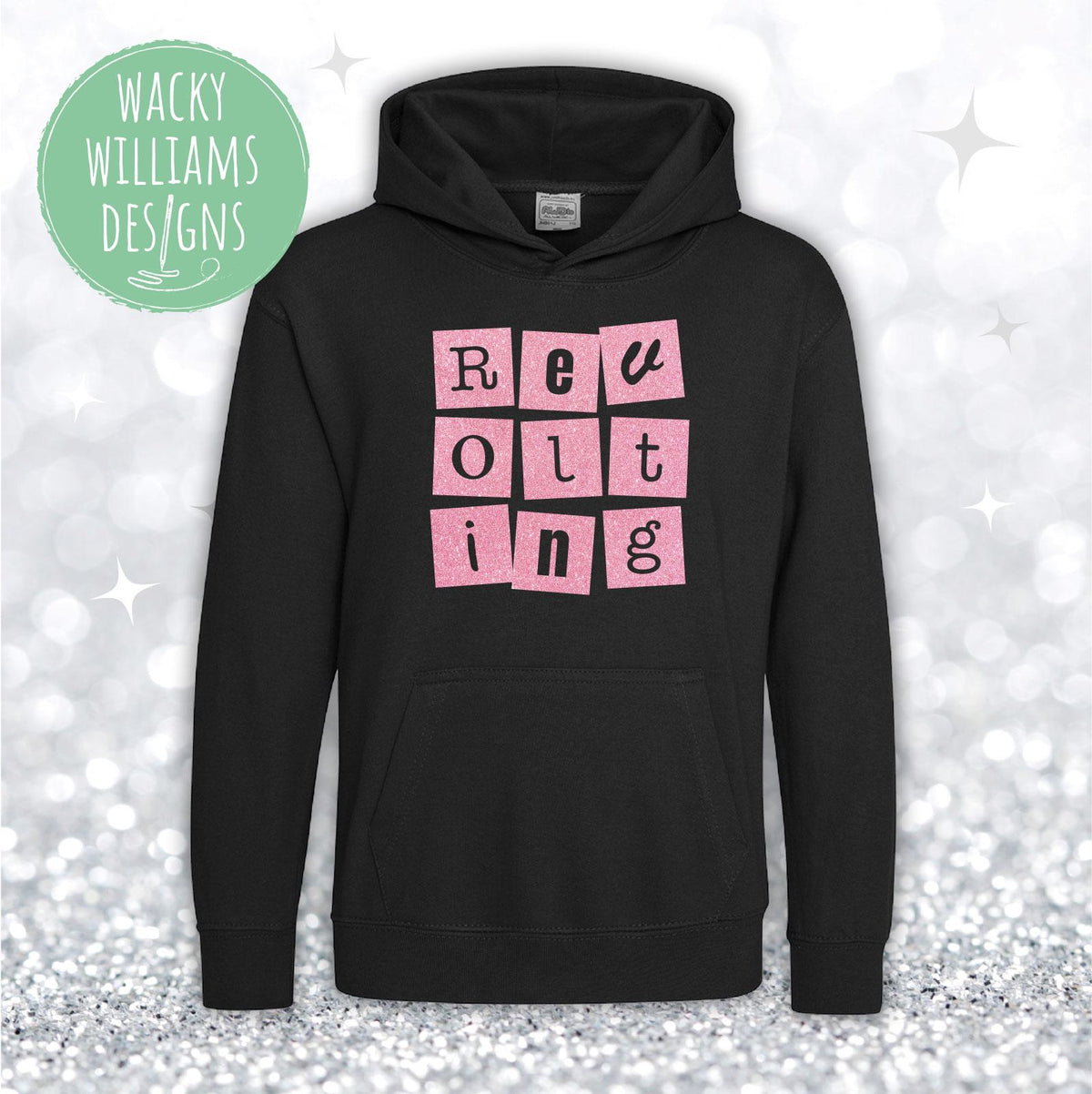 MATILDA HOODIE, Glitter Revolting children
