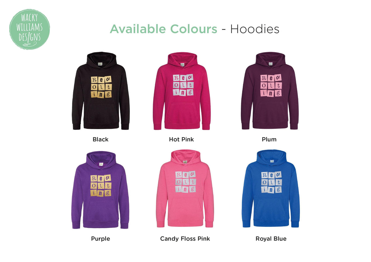 MATILDA HOODIE, Glitter Revolting children