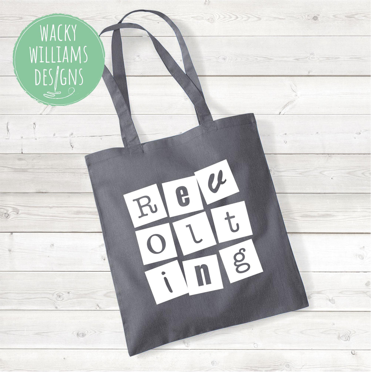 Matilda Tote Bag: Revolting Children Slogan, Cotton Shopping Bag