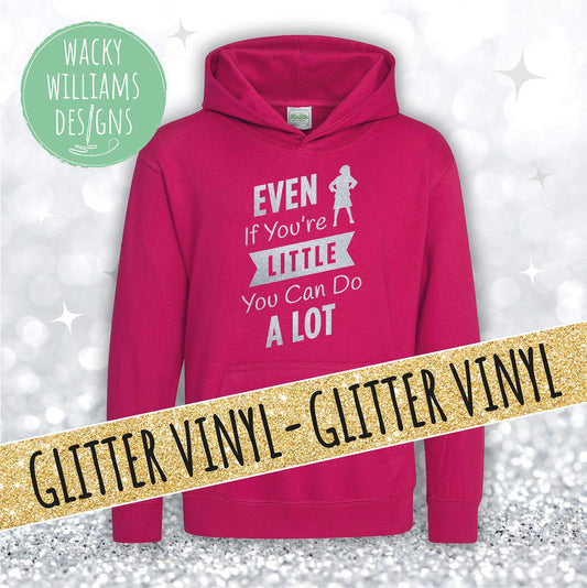 MATILDA HOODIE, Glitter Even if you're little you can do a lot